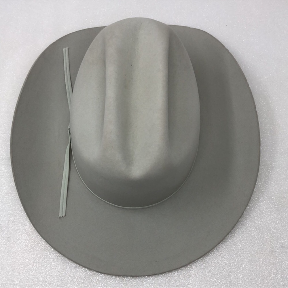 Resistol Hat 5X Beaver Cattleman Cowboy Gray Long Oval Size 6 3/4 Leairds - Picture 5 of 16
